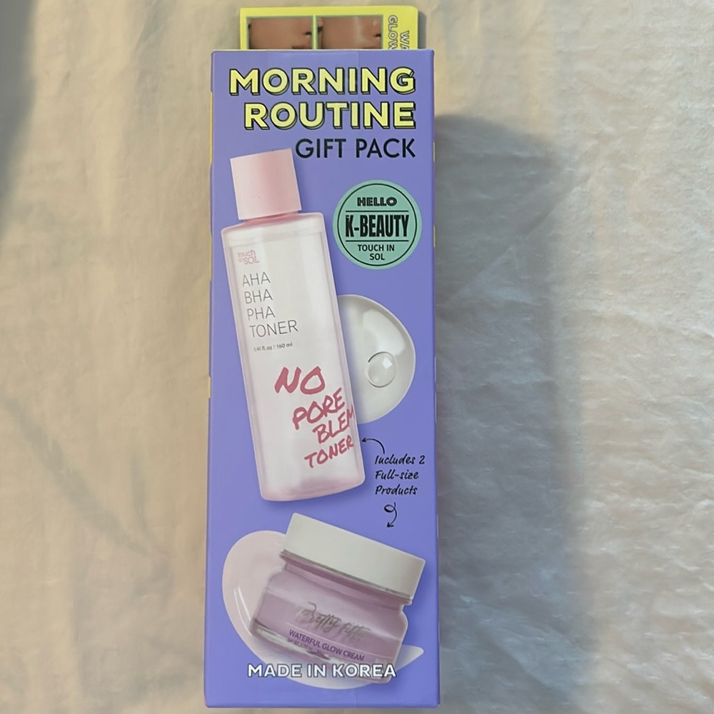 TOUCH IN SOL No Poreblem AHA BHA PHA Toner &Hydrating Face Moisturizer Gel Cream